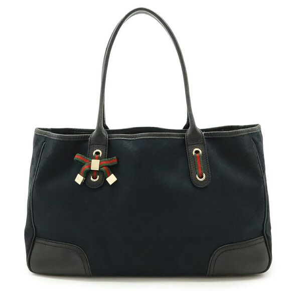 Gucci Princy Line GG Canvas Ribbon Tote Bag - Picture 1 of 8